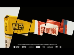 Uso portatile leggero di acquisto del supermercato della borsa della carta kraft di Brown della stampa di Flexo