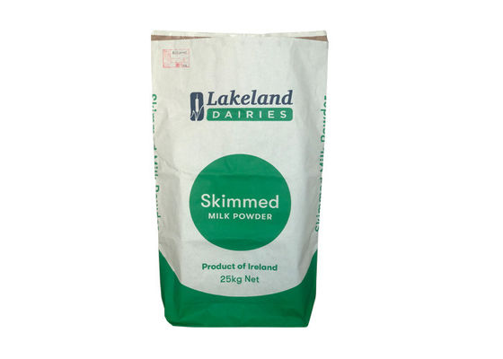 Commestibile inferiore dei sacchi di carta del quadrato su ordinazione per di latte in polvere