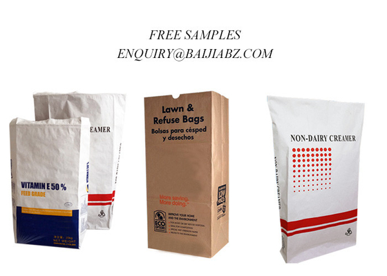 Sacchi di carta 20kg 25kg di Clay Granular Absorbent Multiwall Kraft