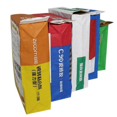Sacchi di carta incollati su ordinazione di Multiwall della valvola per farina che imballa 5Kg 10kg 20kg 25kg