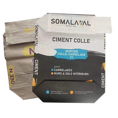 commestibile di 20kg 25kg sacchi di carta della valvola incollati 3 strati per l'imballaggio dell'additivo chimico
