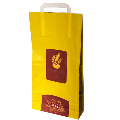 Accetti le borse d'imballaggio su ordinazione della carta kraft di 6L 10L 12L termosaldate