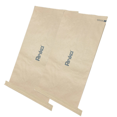 Sacchi di carta multiparete a bocca aperta cuciti stampati da 20 kg con logo personalizzato