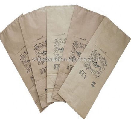 Sacchetti di carta industriali per la stampa di dimensioni personalizzate confezionano prodotti alimentari