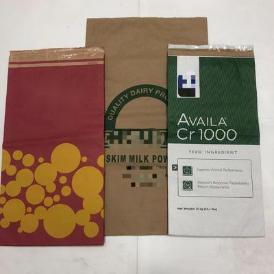 Tasse di carta stampate su misura con pareti multiple Kraft Bag con PE incorporato