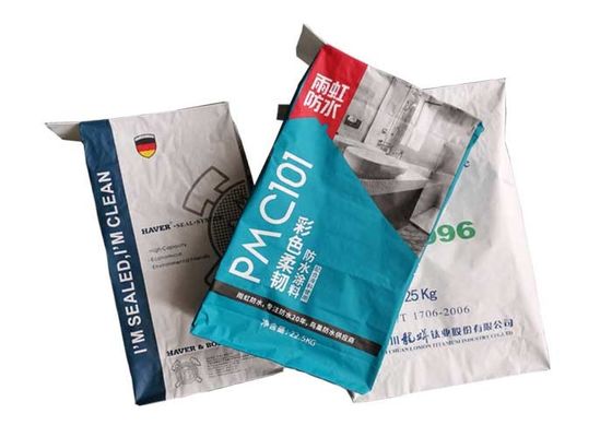 Il materiale da otturazione ad alta velocità ha incollato i sacchi di carta aperti facili bianchi del fondo piatto di Brown delle borse della valvola