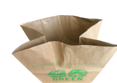 Flexo che stampa i sacchi di carta del prato inglese di Multiwall di 2 strati biodegradabili per lo spreco del giardino