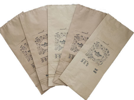 sacchi di carta incollati a prova d'umidità del prato inglese di Multiwall della valvola di 50kg 60gsm