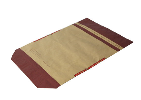 Stampa impermeabile di Flexo dei sacchi di carta di H70mm Multiwall Kraft