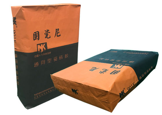 Sacchi di carta multi industriali di costruzione di strato per la polvere 15kg 20kg 25kg del mastice