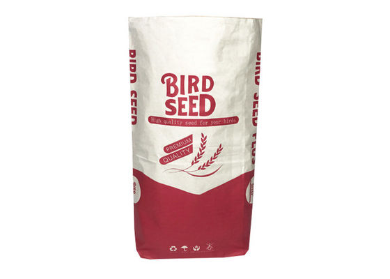 sacchi di carta aperti Kraft di Multiwall della bocca cuciti meccanismo 25kg