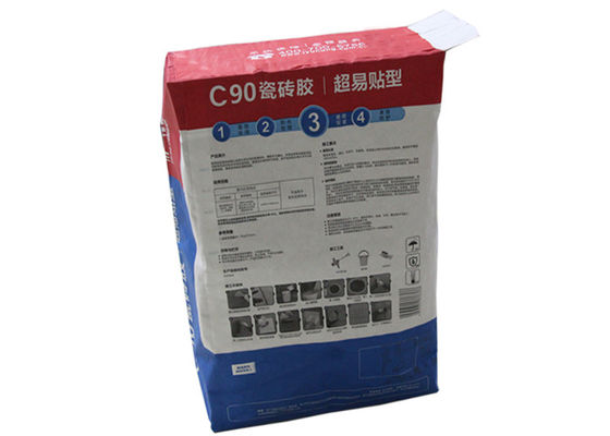 adesivo chimico delle mattonelle del grano della farina dell'alimento di materiale da costruzione del sacco di carta kraft di 25kg 10kg 20kg