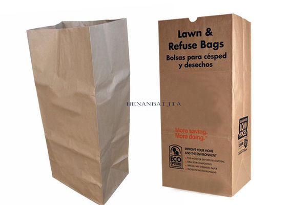borsa resistente di carta kraft di Multiwall dei rifiuti del prato inglese dei sacchi di carta del prato inglese 25Kg