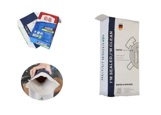 Borsa incollata chimica del riso basmati del sacco del film del PE dei sacchi di carta di Multiwall della valvola o della carta della fodera