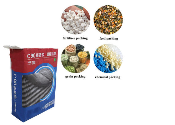 Sacchi di carta 15kg 20kg 25kg di Multiwall della valvola incollati polvere chimica assorbente liquida di caduta