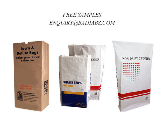 Commestibile inferiore dei sacchi della carta di parete del quadrato aperto della bocca multi