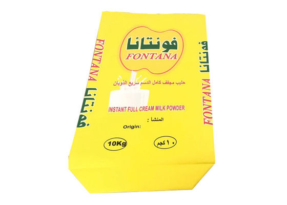 Confezione di latte in polvere Sacchi di carta multiparete da 20 kg 25 kg 3 strati foderati in pe