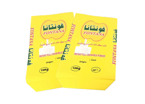 Accetta il sacco di carta industriale personalizzato 25 kg 3 strati Kraft multi parete foderato in pe