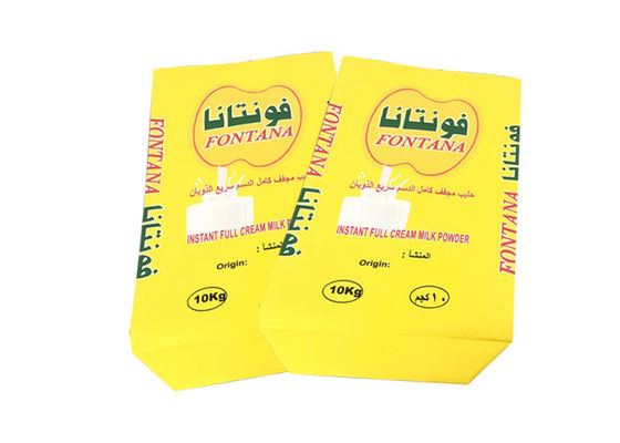 Confezione di latte in polvere Sacchi di carta multiparete da 20 kg 25 kg 3 strati foderati in pe