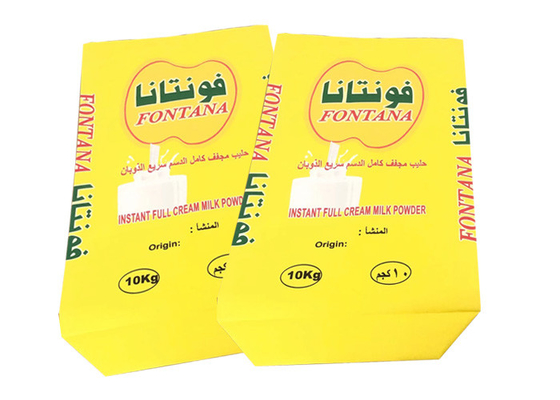 I sacchi di carta multiparete per uso alimentare in polvere di latte accettano dimensioni personalizzate 20 kg 25 kg