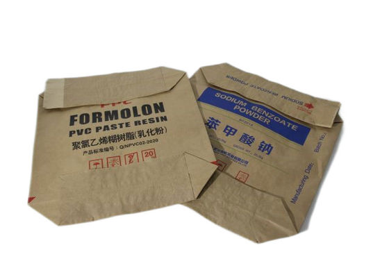 il cemento dell'imballaggio di 25kg 50kg Kraft insacca l'impermeabilizzazione di carta della borsa della valvola