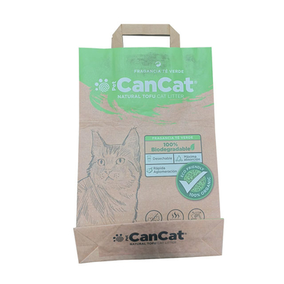 L'abitudine ISO9001 ha stampato i sacchi di carta biodegradabili per Cat Litter Packaging