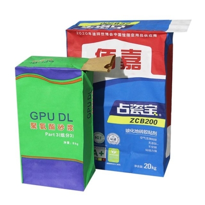 20kg 25kg 50kg Imballaggio industriale della carta del cemento delle borse della valvola incollata