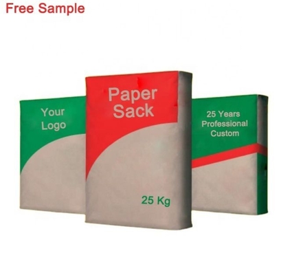 Borse riciclabili incollate standard di latte in polvere dei sacchi di carta di Multiwall della valvola di GMP