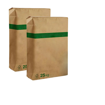 20kg 25kg ha incollato durevolezza del sacco di carta di strato dei sacchi di carta di Multiwall della valvola la multi alta