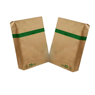 Il commestibile 3layer ha incollato i sacchi di carta 25kg Flexo di Multiwall della valvola stampato