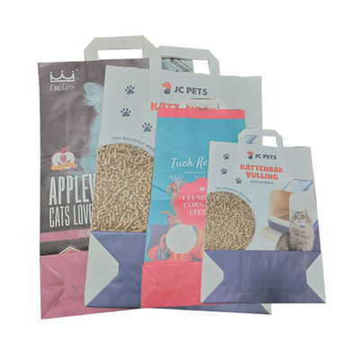 l'imballaggio della carta kraft di 5L 10L insacca il tofu naturale Cat Litter Bag Open Mouth dell'animale domestico