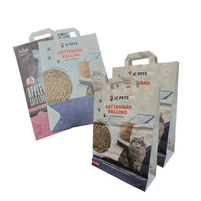 l'imballaggio della carta kraft di 5L 10L insacca il tofu naturale Cat Litter Bag Open Mouth dell'animale domestico