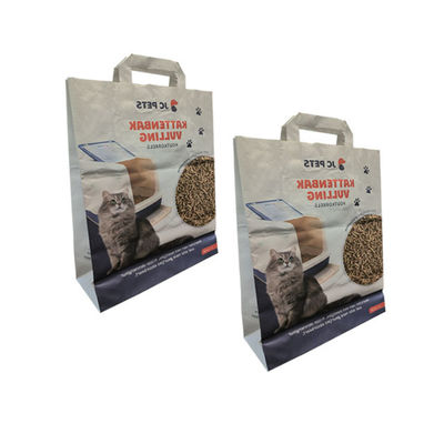 l'imballaggio della carta kraft di 5L 10L insacca il tofu naturale Cat Litter Bag Open Mouth dell'animale domestico