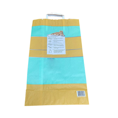 l'imballaggio della carta kraft di 6L 10L 12L insacca la carta su ordinazione Cat Litter Bags