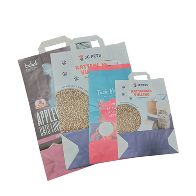 La stampa su ordinazione 6L 10L ha saldato a caldo Cat Litter Bags Wear Resistance biodegradabile