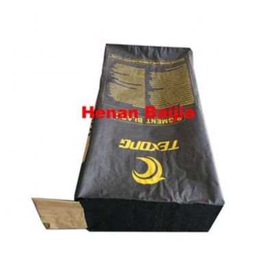 Sacchetti con valvola di carta stampati personalizzati bianchi e marroni per l'imballaggio