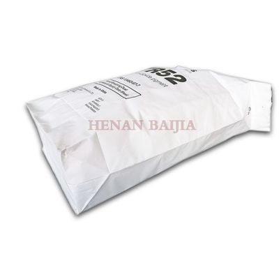 Sacchetti con valvola di carta stampati personalizzati bianchi e marroni per l'imballaggio