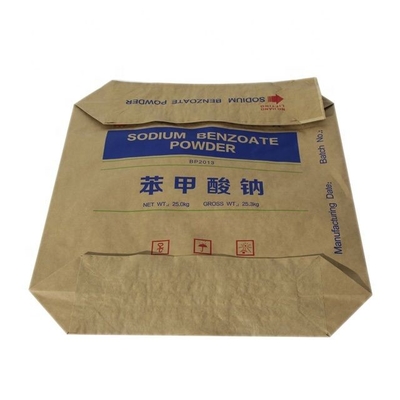 Servizio su ordinazione di arresto della borsa una della valvola di carta kraft del cemento di logo 25kg 50kg