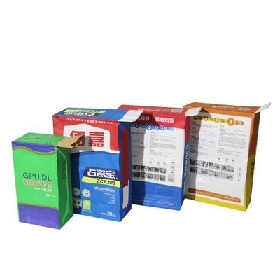 Servizio su ordinazione di arresto della borsa una della valvola di carta kraft del cemento di logo 25kg 50kg