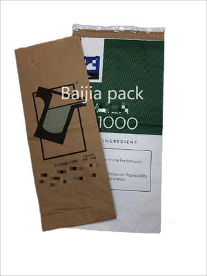 Eco-friendly Sacchetti di carta sigillati termicamente Multiwall Packaging fino a 7 colori di stampa