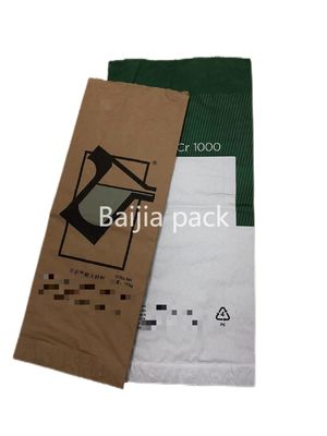 Sacchetti di carta sigillati a calore marroni a pareti multiple Disegno e imballaggio personalizzabili