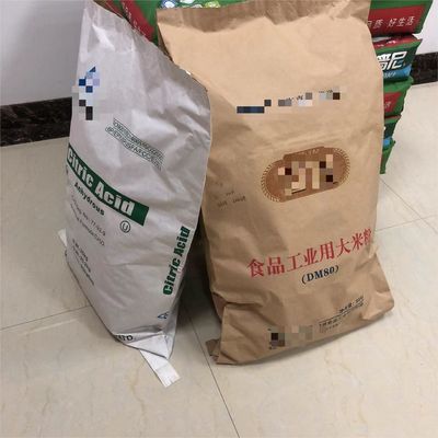 Baglietti di carta multipareti con bocca aperta e cuciti ecologici