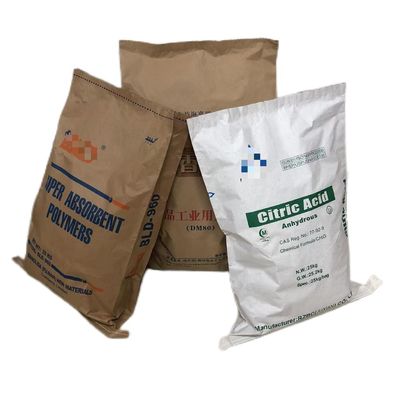 Sacchetti di carta multipareti con bocca aperta e cuciti per imballaggi alimentari ecologici