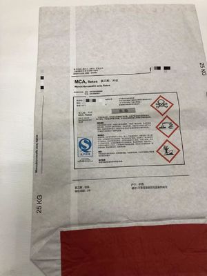 25 kg Sacchetti di carta a pareti multiple Con fondo quadrato bocca aperta per imballaggi chimici