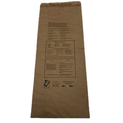 25 kg di carta Pbom sacchetto bocca calore sigillato per imballaggio materiali da costruzione e materiali refrattari