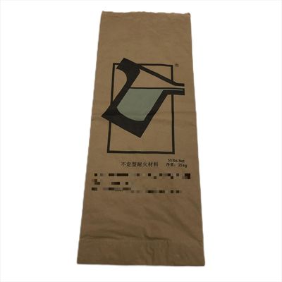 25 kg di carta Pbom sacchetto bocca calore sigillato per imballaggio materiali da costruzione e materiali refrattari