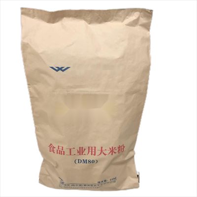 Tasse di carta industriali a pareti multiple bocca sigillamento termico 20kg 25kg 50kg