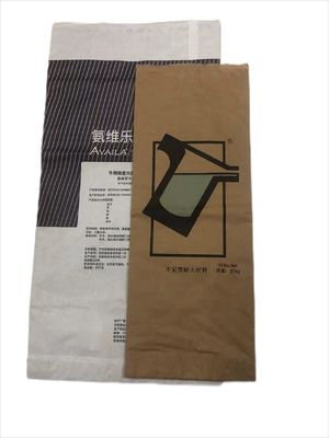 Sacchetti di carta kraft industriale in bianco o marrone per polveri e granuli di imballaggio