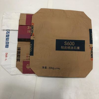 Acqua e umidità a prova di alimenti in grado di biodegradazione con valvola incollata sacchetti di carta multiparete