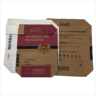 Imballaggio personalizzato Sacchetto di carta industriale 25 kg Imballaggio Materiali chimici da costruzione Polvere alimentare
